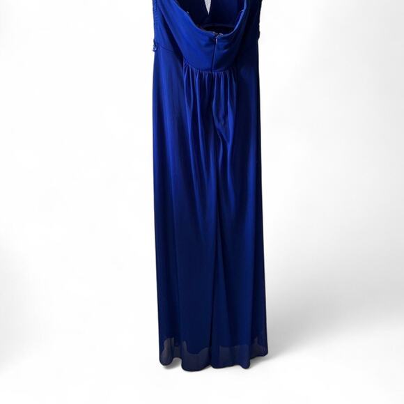 Gorgeous Y2K blue maxi formal dress with bedazzling - Picture 6 of 7